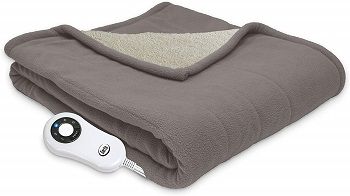 Reversible SherpaFleece Heated Electric ThrowBlanket