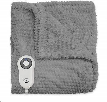 Serta Heated Electric Honeycomb Faux Fur Throw review