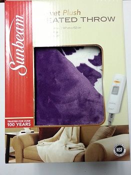 Sunbeam Purple Electric Blanket