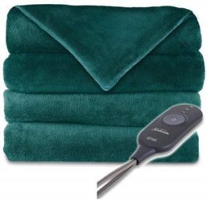 Sunbeam Microplush Heated Throw With Foot Pocket review